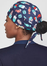 Unisex Printed Scrub Cap