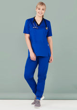 Womens Riley Stretch Scrub Top