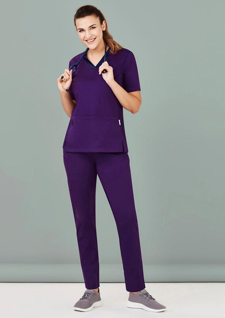 Womens Riley Stretch Scrub Top