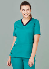 Womens Riley Stretch Scrub Top