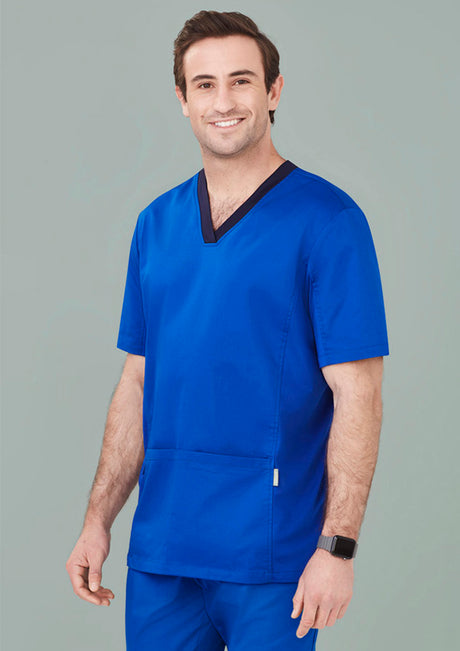 Mens Riley Stretch Scrub Top