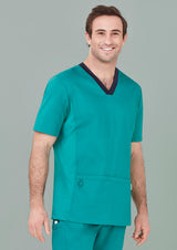 Mens Riley Stretch Scrub Top