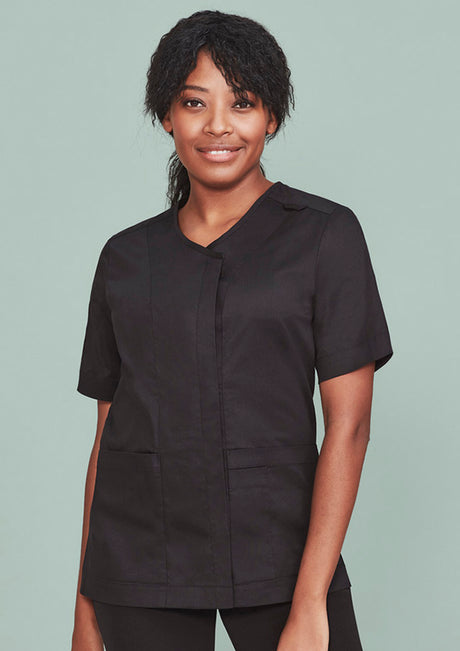 Womens Parks Zip Front Crossover Scrub Top