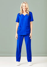 Womens Avery Round Neck Scrub Top