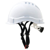 V6 Hard Hat Unvented Micro Peak Ratchet Harness Linesman