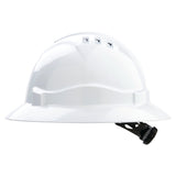 V6 Hard Hat Vented Full Brim Ratchet Harness