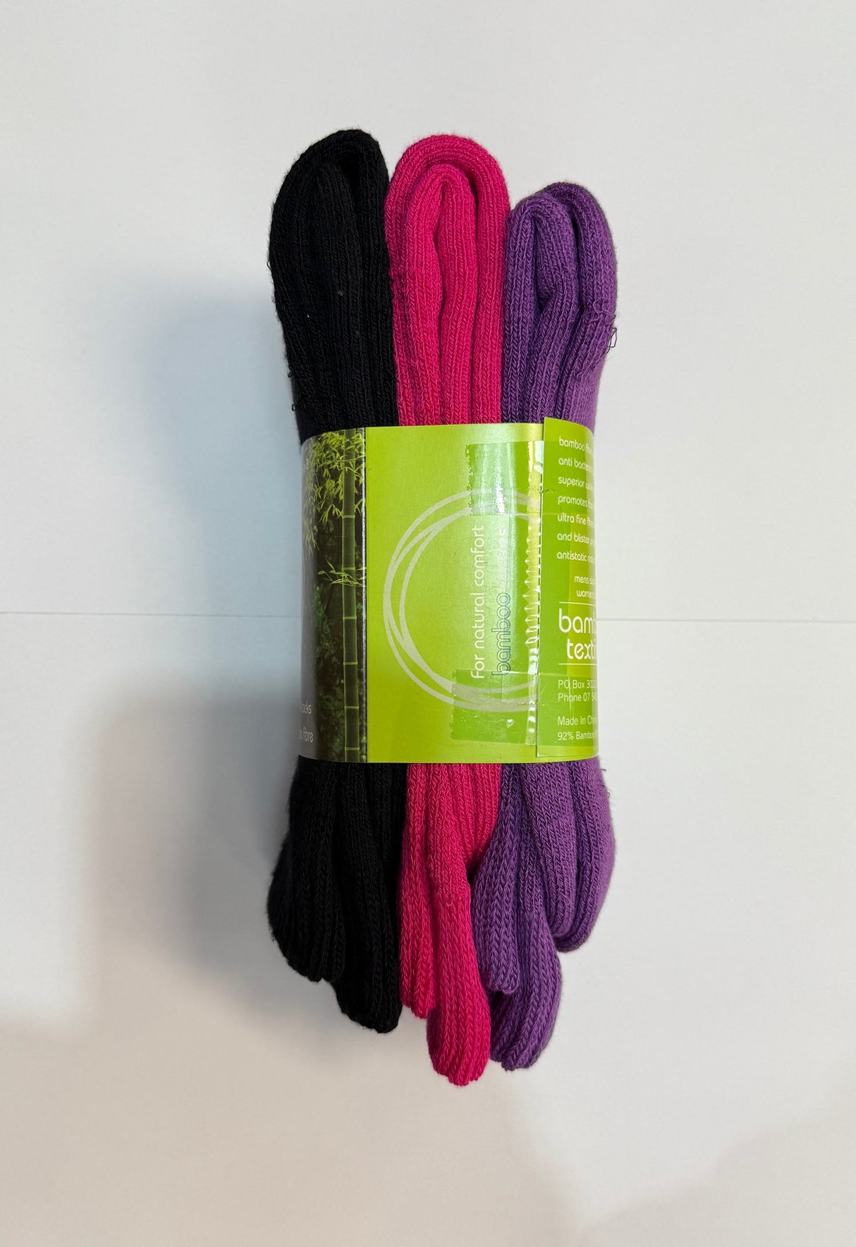 Bamboo Textiles 3 Yarn Work Socks - 3 Pack