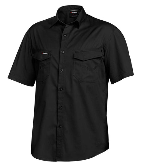 KingGee Mens Tradies Slim Shirt Short Sleeve