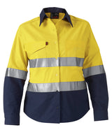 KingGee Workcool2 Womens Hi Vis Ref Spliced Shirt Long Sleeve