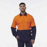 KingGee Workcool Vented Closed Front Spliced Shirt