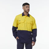 KingGee Workcool Vented Closed Front Spliced Shirt