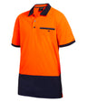 KingGee Mens Workcool Spliced Polo Short Sleeve