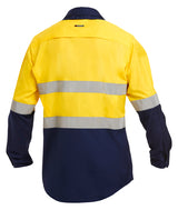 KingGee Mens Workcool2 Hi Vis Reflective Spliced Shirt Long Sleeve