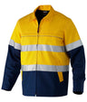 KingGee Mens Reflective Spliced Drill Jacket