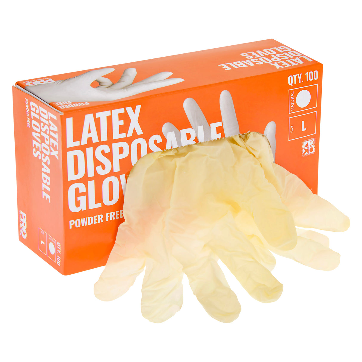 Disposable Latex Powder Free Gloves (10 Pack)