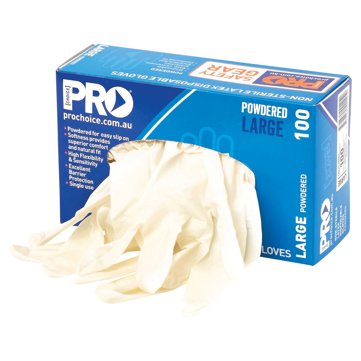 Disposable Latex Powdered Gloves (10 Pack)