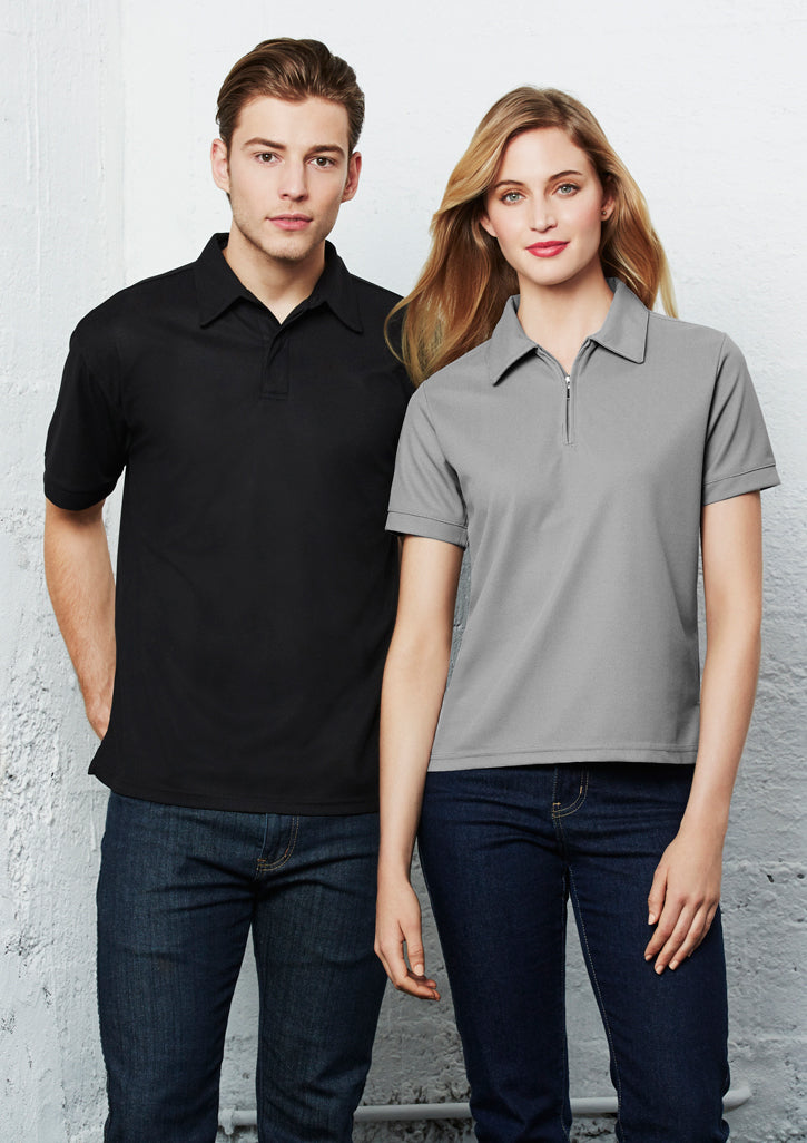 Womens Micro Waffle Short Sleeve Polo