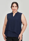 Womens Seville Sleeveless Layered Blouse