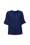 Womens Aria Fluted Sleeve Blouse