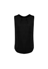 Womens Estelle Sleeveless Pleat Detail Blouse