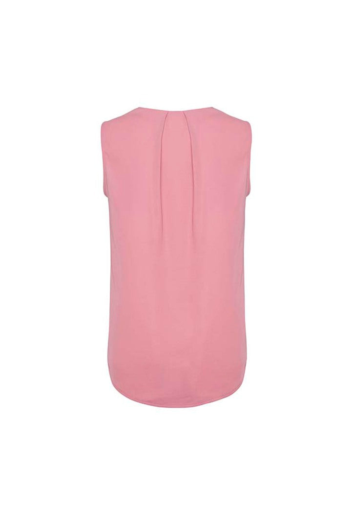 Womens Estelle Sleeveless Pleat Detail Blouse