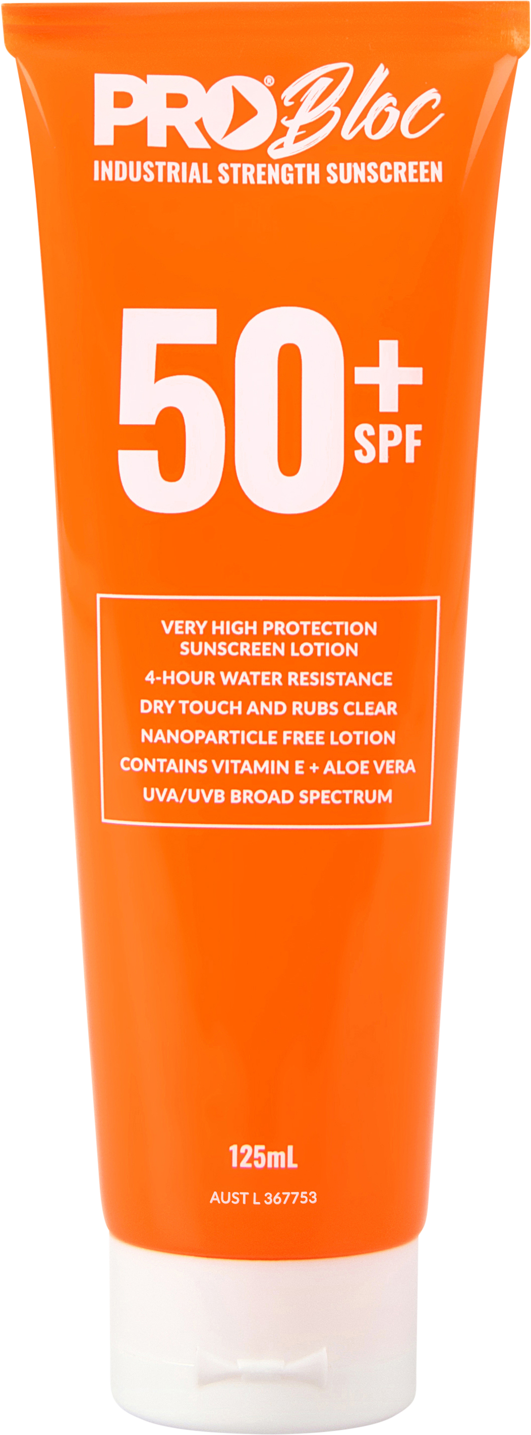 Probloc Spf 50 + Sunscreen 125Ml Squeeze Bottle (12 Pack)