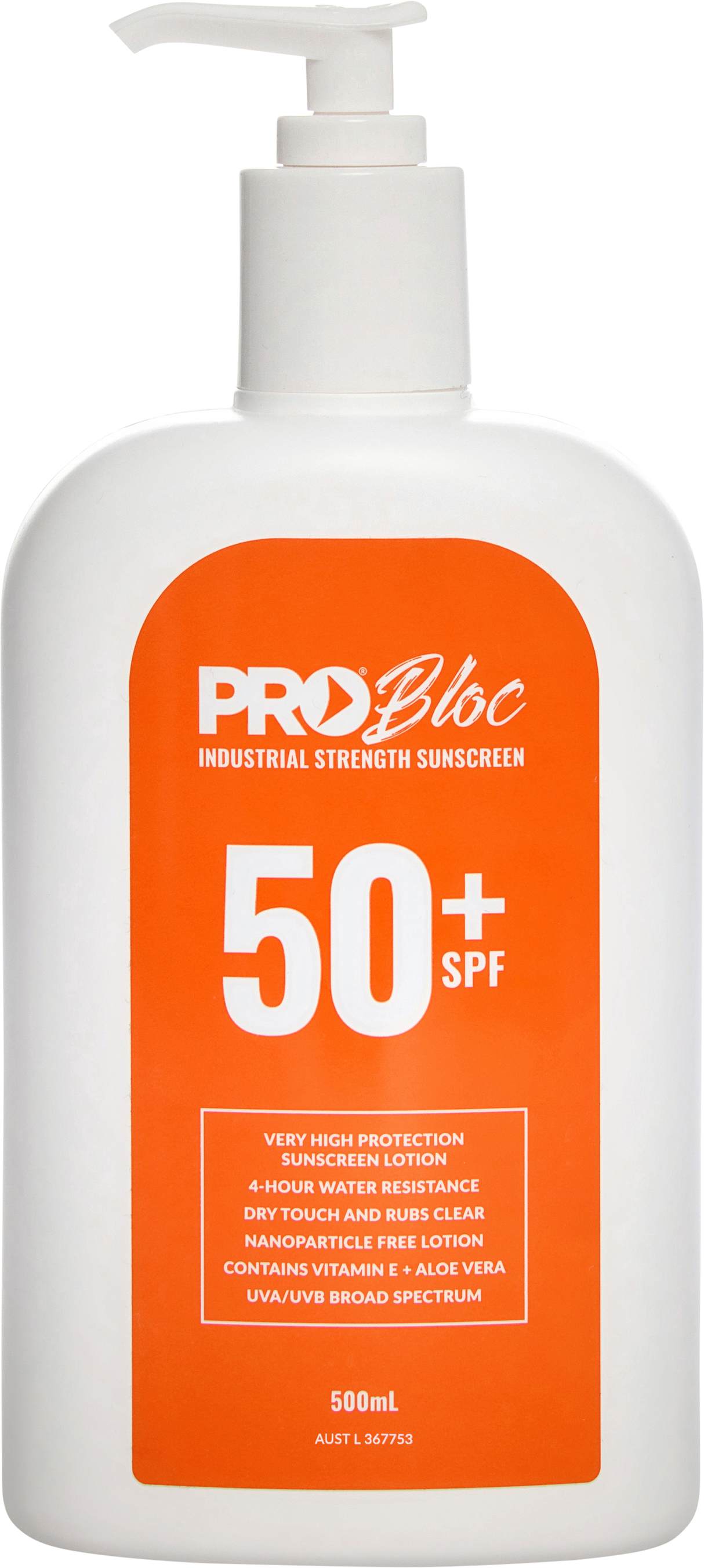 Probloc Spf 50 + Sunscreen 500Ml Pump Bottle