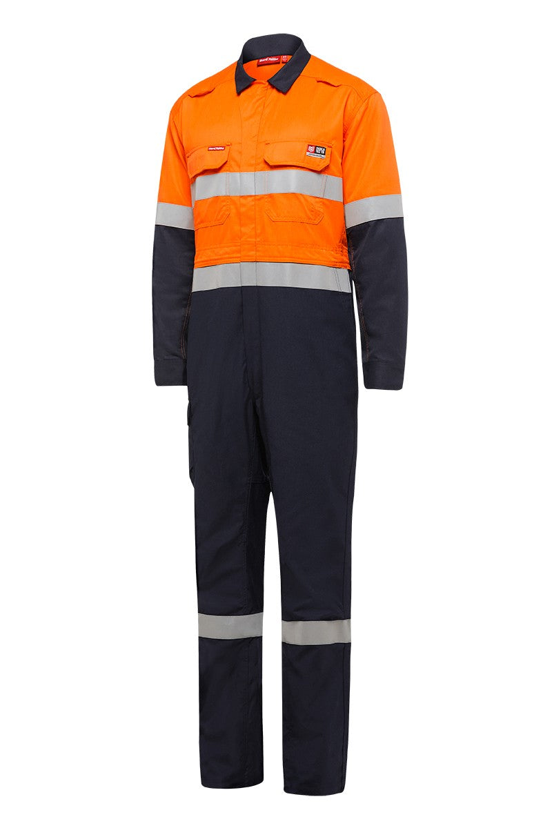 KingGee Shieldtec FR Hi Vis Two Tone Coverall With FR Tape