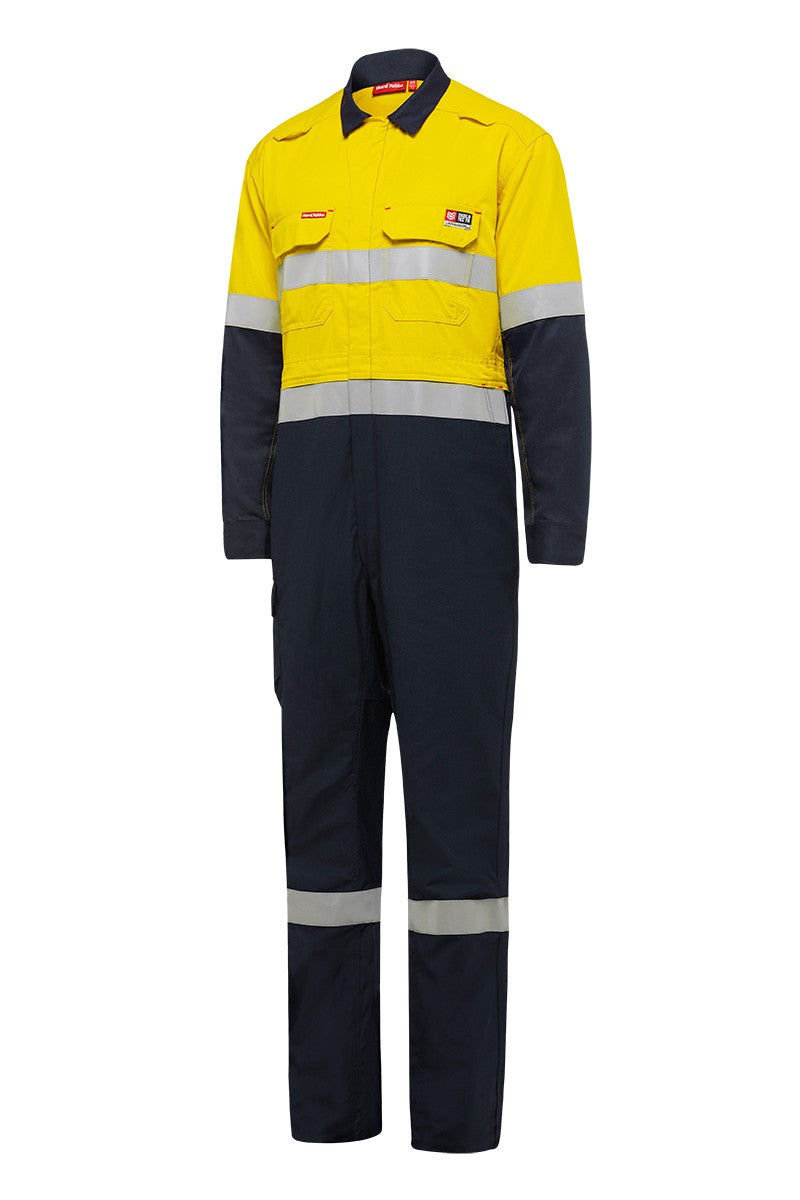 KingGee Shieldtec FR Hi Vis Two Tone Coverall With FR Tape