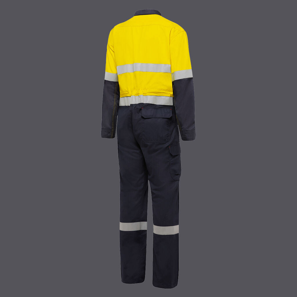 KingGee Shieldtec FR Hi Vis Two Tone Coverall With FR Tape