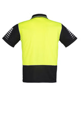 Mens Hi Vis Zone Short Sleeve Polo