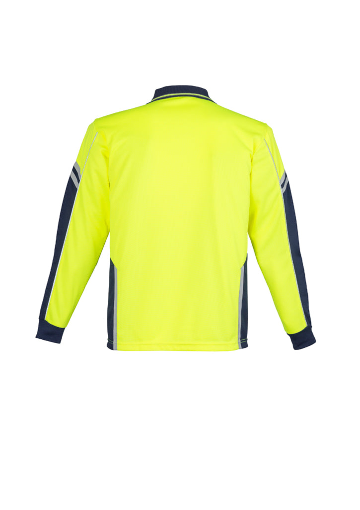 Mens Hi Vis Squad Long Sleeve Polo