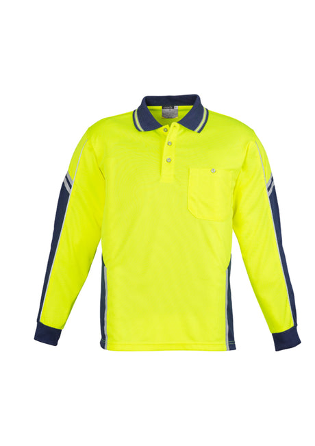 Mens Hi Vis Squad Long Sleeve Polo