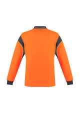 Mens Hi Vis Aztec Long Sleeve Polo