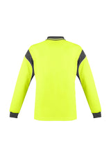 Mens Hi Vis Aztec Long Sleeve Polo