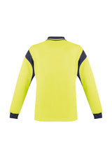 Mens Hi Vis Aztec Long Sleeve Polo