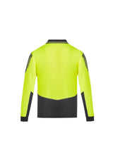 Mens Hi Vis Flux Long Sleeve Polo