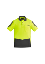 Mens Hi Vis Flux Short Sleeve Polo