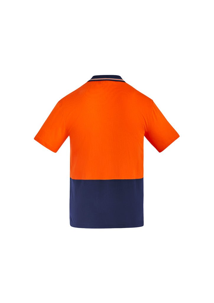 Mens Hi Vis Cotton Short Sleeve Polo