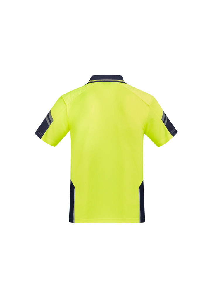 Mens Hi Vis Reinforced Squad Short Sleeve Polo