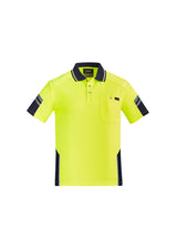 Mens Hi Vis Reinforced Squad Short Sleeve Polo