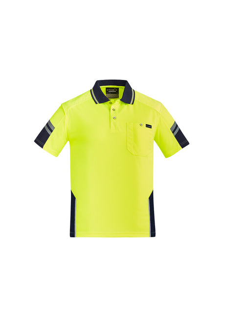 Mens Hi Vis Reinforced Squad Short Sleeve Polo