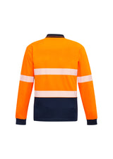 Unisex Hi Vis Segmented Tape Long Sleeve Polo