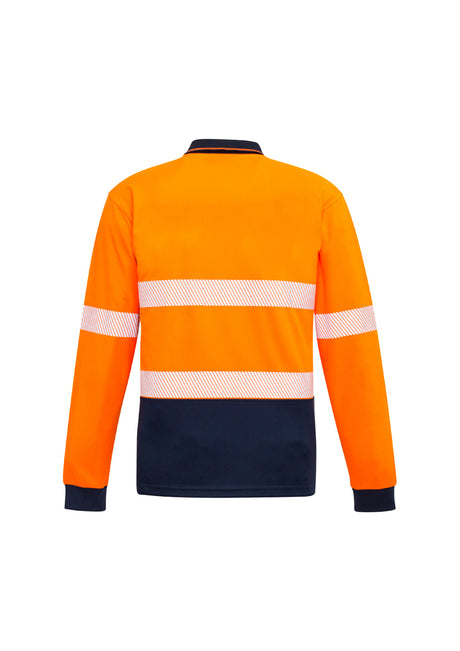 Unisex Hi Vis Segmented Tape Long Sleeve Polo