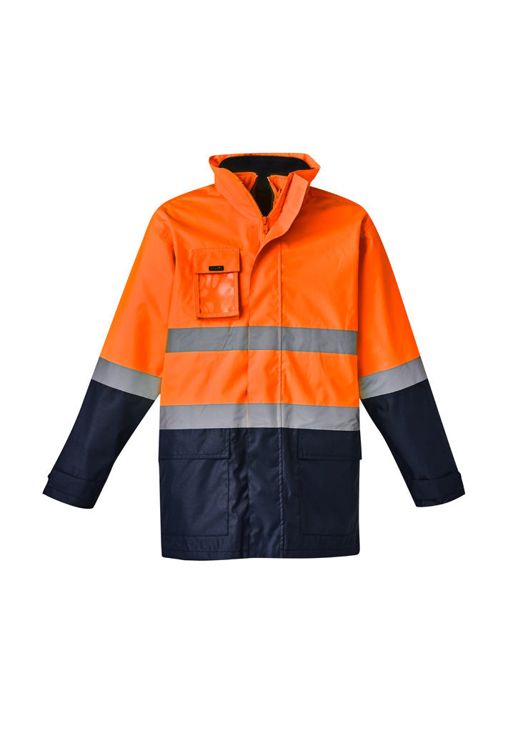 Mens Hi Vis Basic 4 In 1 Waterproof Jacket