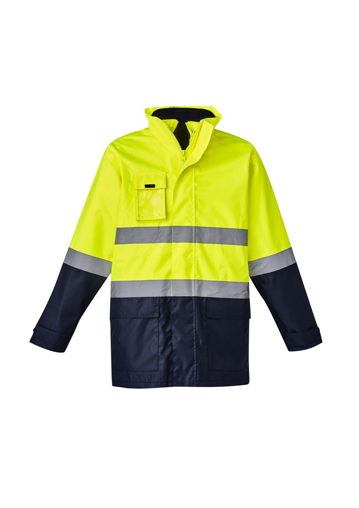 Mens Hi Vis Basic 4 In 1 Waterproof Jacket