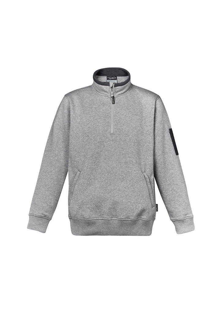 Unisex 1/4 Zip Brushed Fleece Pullover