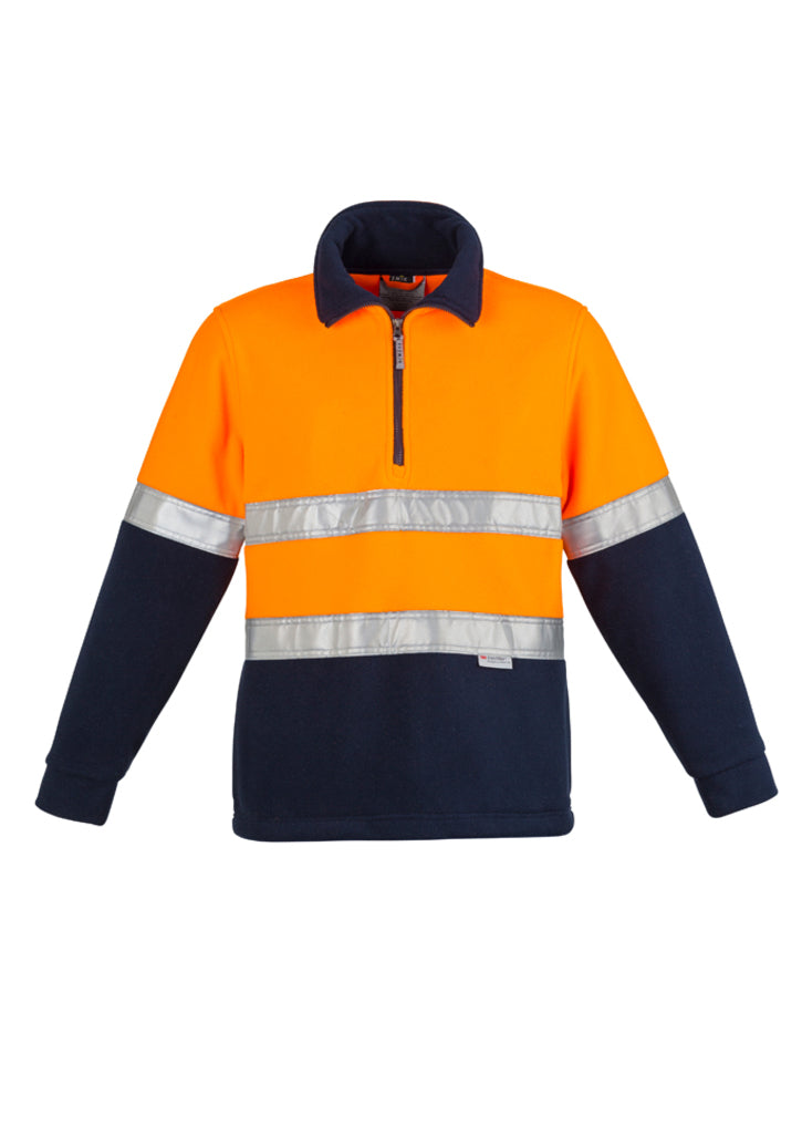 Unisex Hi Vis Polar Fleece Pullover - Hoop Taped