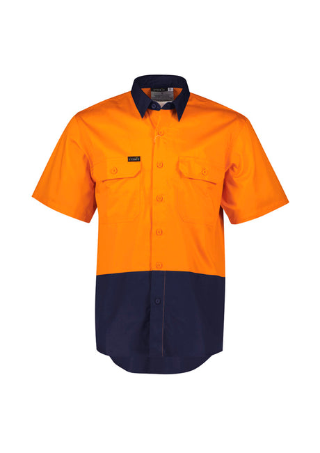 Mens Hi Vis Short Sleeve Shirt