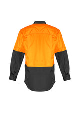 Mens Rugged Cooling Hi Vis Long Sleeve Shirt